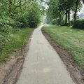 Sable hydraulique pistes cyclables Wesel