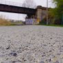 La piste cyclable en revêtement perméable