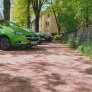 Essen komex rood parkeerplaats halfverharding